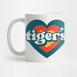 Vintage Tigers School Spirit // High School Football Mascot // Go Tigers Retro Mug